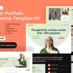 Mua WriterLine - Writer Portfolio Elementor Template Kit giá rẻ