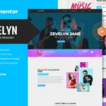 Mua Zevelyn - Music Band & Musician Elementor Template Kit giá rẻ