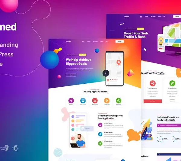 Mua Zimed - App Landing WordPress Theme giá rẻ