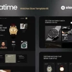 Mua Zonatime - Dark Theme Watch Store Elementor Template Kit giá rẻ